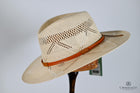 Barcelona Vented Natural Fibre Fedora Hat- Natural