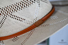 Barcelona Vented Natural Fibre Fedora Hat- Natural