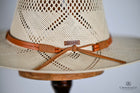 Barcelona Vented Natural Fibre Fedora Hat- Natural