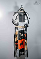 Silk Shawl Dress & Scarf