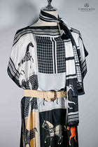 Silk Shawl Dress & Scarf