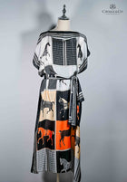 Silk Shawl Dress & Scarf