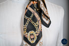 Black  cream &  Tan bit & bradoon print scarf