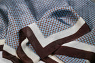 Blue & Chocolate circles Scarf