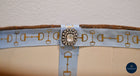Brown Wrought Iron Table Lamp with Handmade UK Feather Detail