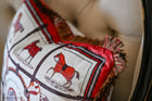 Luxury Velvet Equestrian Cushion including duck feather insert 40cm x40cm