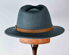COLE - AUSTRALIAN WOOL FELT CITY FEDORA- Charcoal