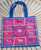 Equestrian Material Tote Bags