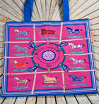 Equestrian Material Tote Bags