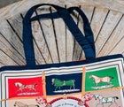 Equestrian Material Tote Bags