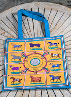 Equestrian Material Tote Bags
