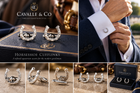 Horseshoe Cufflinks-Silver for Ladies &amp; Gentlemen