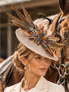 UK Feather Statement Raceday/Judges Fascinator