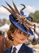 UK Feather Statement Raceday/Judges Fascinator