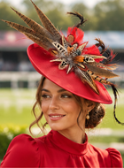 UK Feather Statement Raceday/Judges Fascinator