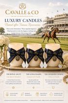 Cavalle & Co Candles- 3 x Scents