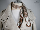 Chocolate &amp; Cream Houndstooth Signature Scarf