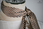 Chocolate &amp; Cream Houndstooth Signature Scarf