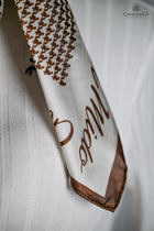 Chocolate &amp; Cream Houndstooth Signature Scarf