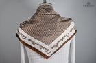 Chocolate &amp; Cream Houndstooth Signature Scarf