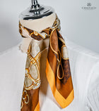 Chocolate,Tan & Rust Bit & Bradoon scarf