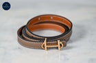 Equestrian Thin Bit Belt – 110cm Red/Coffee/Tan