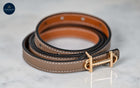 Equestrian Thin Bit Belt – 110cm Red/Coffee/Tan