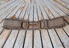 Wide Elastic Stretch belt with Equestrian Bit themed Buckle- One size