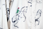White print multi discipline Horse Long Sleeve Shirt