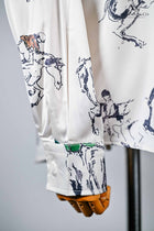 White print multi discipline Horse Long Sleeve Shirt