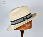 Duran Torcido Fedora Natural Grey/Black band
