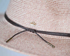 FLORENCE - CRUSHABLE BRAIDED FEDORA Blush