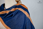 Four Quarter Squares Soft Wraps- 3 colors Navy,Green,Peach