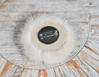 Fox Hair button brooches-Rose shaped
