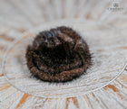 Fox Hair button brooches-Rose shaped