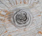 Fox Hair button brooches-Rose shaped