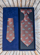 Galloping Horse Tie Set- Includes Tie & matching Pocket Square