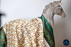 Gold bits & green scarf