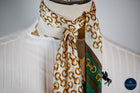 Gold bits & green scarf