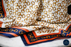 Gold bits & Navy blue scarf