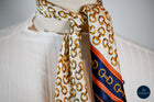 Gold bits & Navy blue scarf