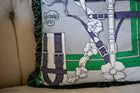 Luxury Velvet Equestrian Cushion including duck feather insert 40cm x40cm