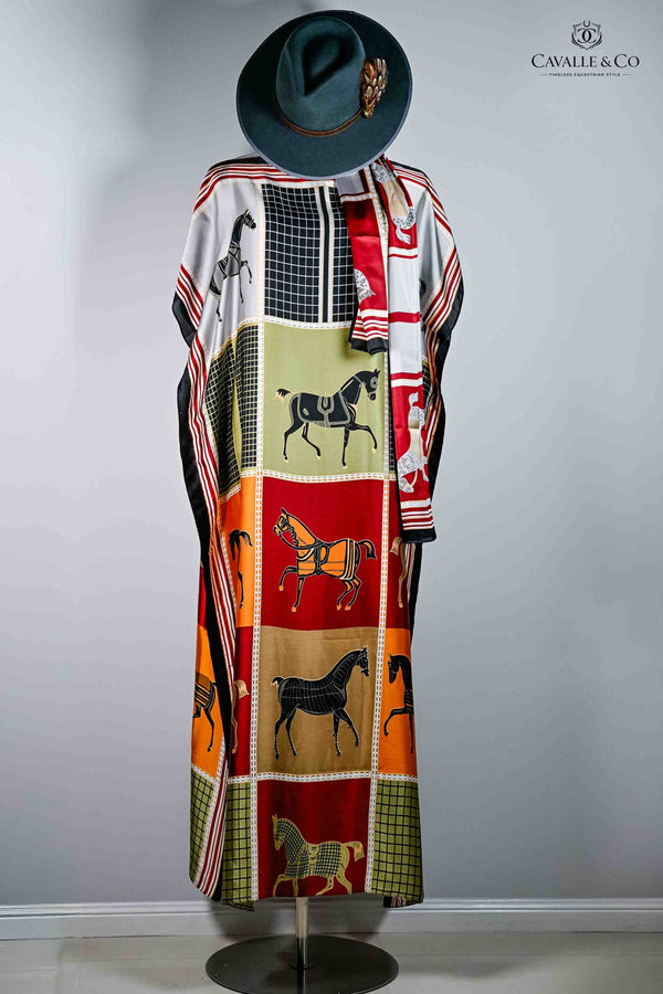 Silk Shawl Dress & Scarf
