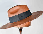 HARRINGTON - WIDE BRIM FEDORA BRISA- 10CM BRIM Bark