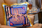 Luxury Velvet Equestrian Cushion including duck feather insert 40cm x40cm
