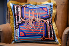 Luxury Velvet Equestrian Cushion including duck feather insert 40cm x40cm