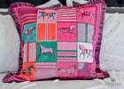 Luxury Velvet Equestrian Cushion 50x50cm including duck feather insert