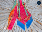 Long Equestrian themed Bag or hair twills