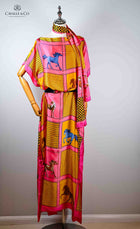 Silk Shawl Dress & Scarf