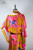 Silk Shawl Dress & Scarf